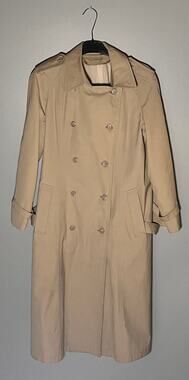 Vintage Women's London Fog Khaki Trench Coat Size 12